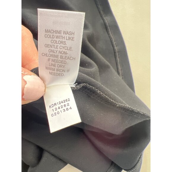 J Jill Striped Colorblock Sheath Dress Women L 3/4 Sleeve Blue Black Career Work - Picture 7 of 8